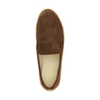 Brunello Cucinelli Brown Calfskin Slip-On Loafers