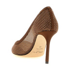 Jimmy Choo Brown Tencel High Heel Pumps