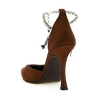 Jimmy Choo Brown Tencel High Heel Pumps