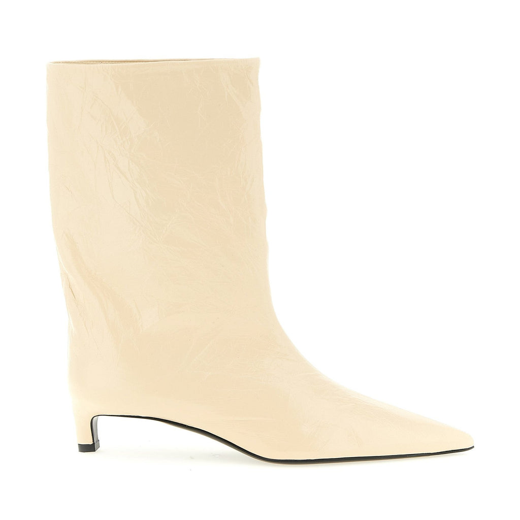 Jil Sander Beige Calfskin Ankle Boots