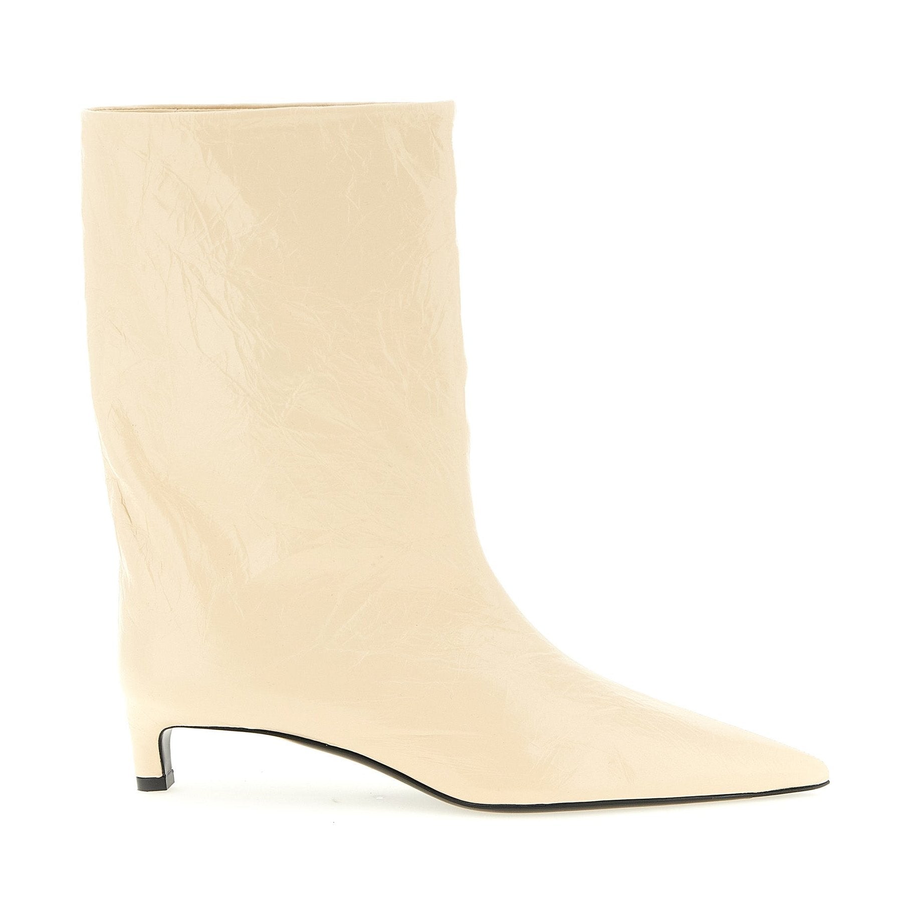 Jil Sander Beige Calfskin Ankle Boots