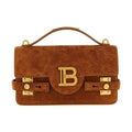 Balmain Brown Calfskin Handbag
