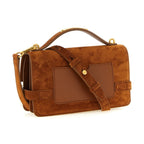 Balmain Brown Calfskin Handbag