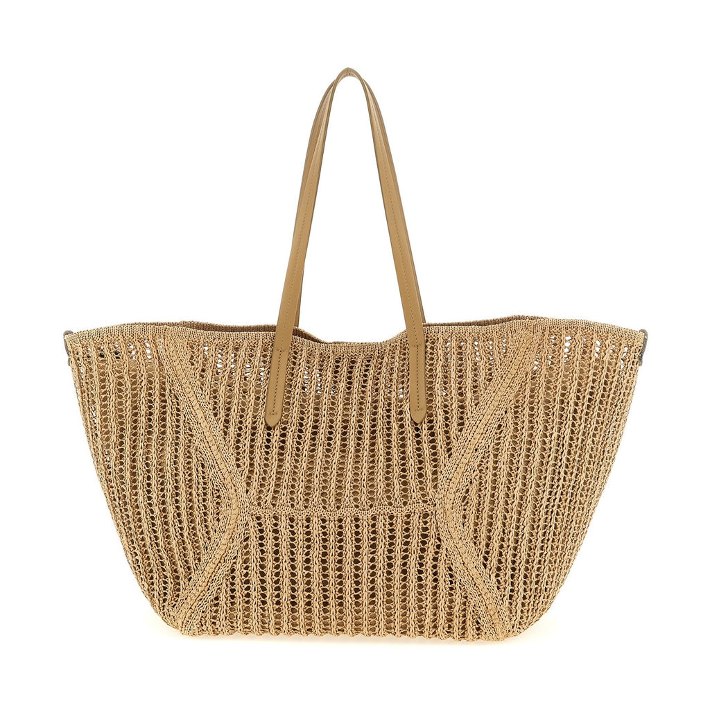 Brunello Cucinelli Beige Polyamide Shoulder Bag