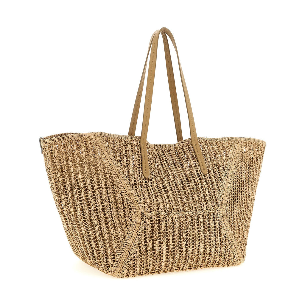 Brunello Cucinelli Beige Polyamide Shoulder Bag