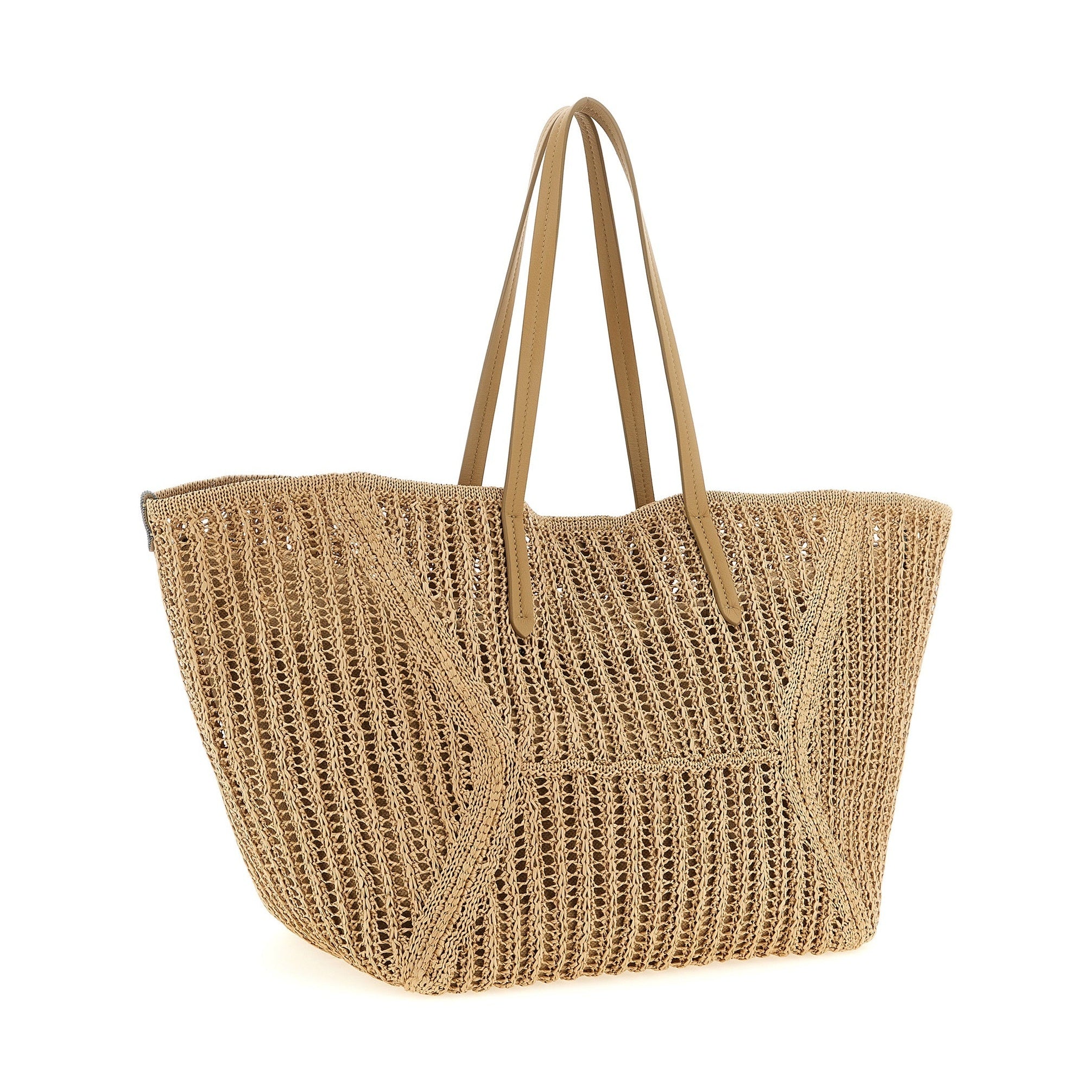 Brunello Cucinelli Beige Polyamide Shoulder Bag