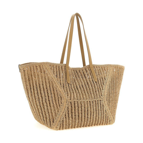 Brunello Cucinelli Beige Polyamide Shoulder Bag