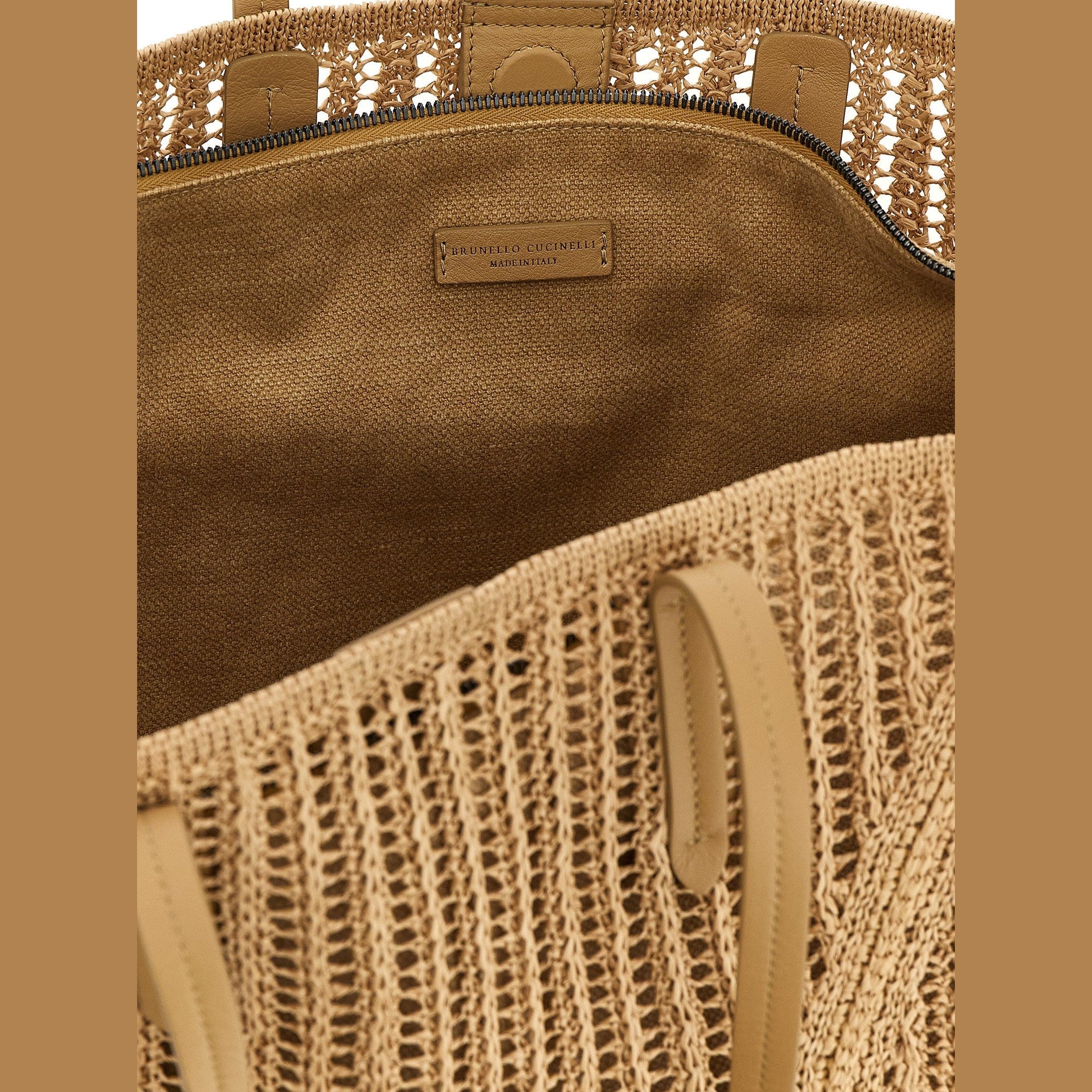 Brunello Cucinelli Beige Polyamide Shoulder Bag