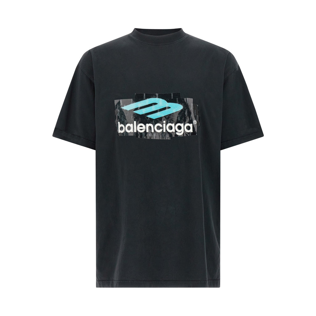Balenciaga Black Cotton T-Shirt