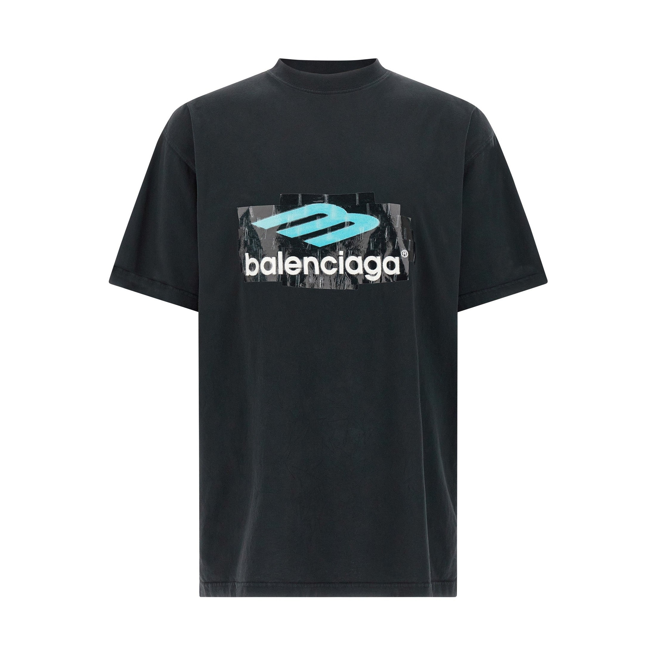 Balenciaga Black Cotton T-Shirt