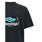 Balenciaga Black Cotton T-Shirt