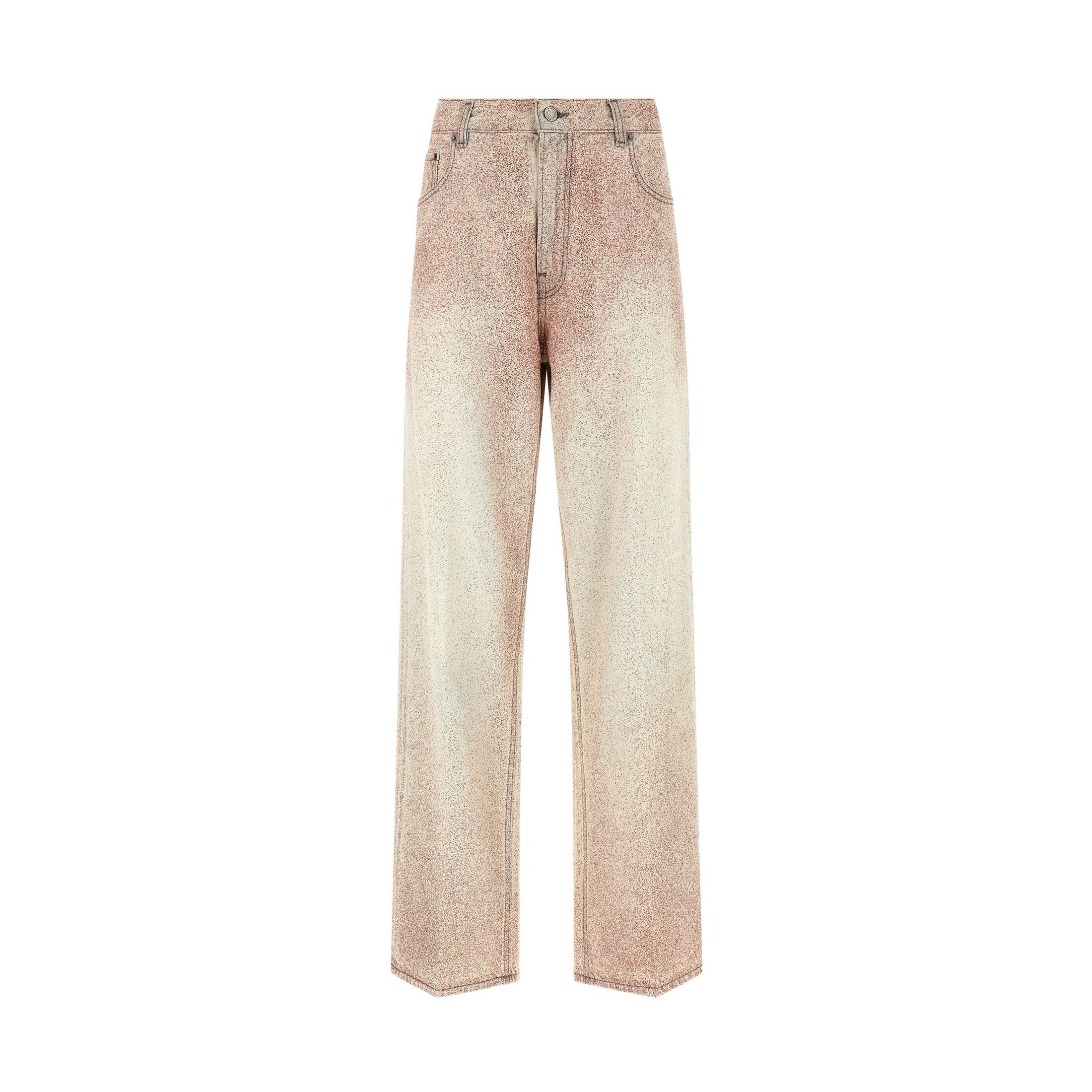 Haikure Gray Cotton Straight-Leg Jeans