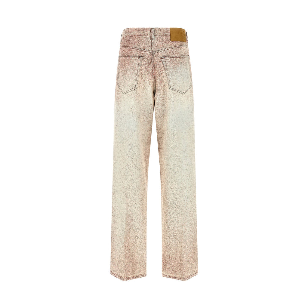 Haikure Gray Cotton Straight-Leg Jeans