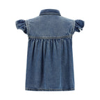 Ganni Blue Denim Shirt