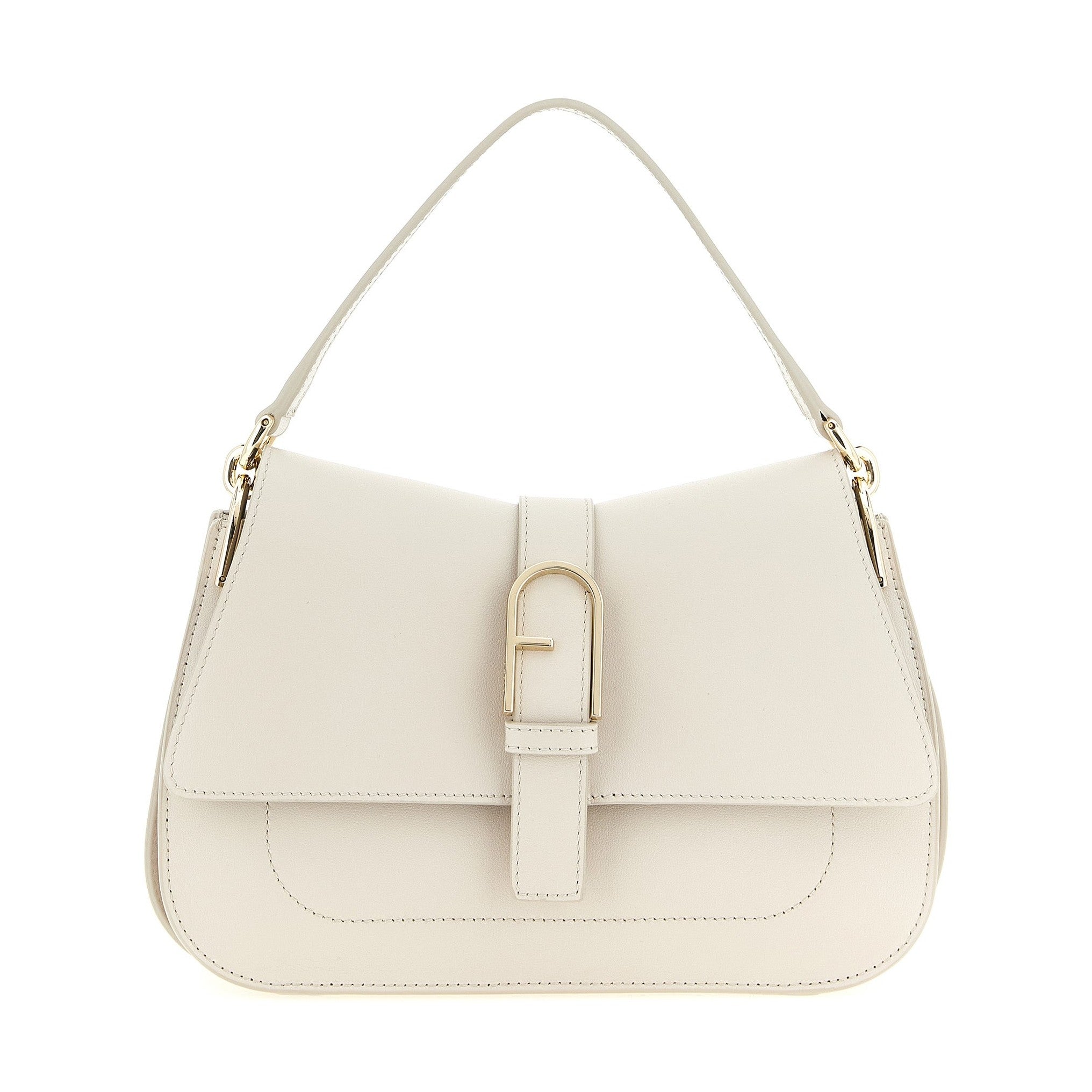 Furla Beige Calfskin Shoulder Bag