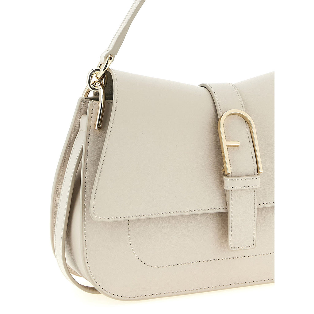Furla Beige Calfskin Shoulder Bag