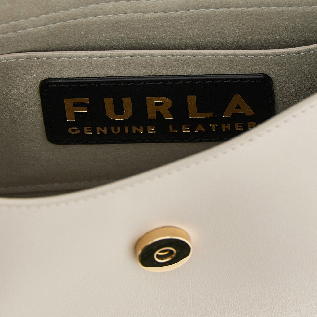 Furla Beige Calfskin Shoulder Bag