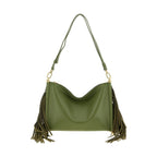 Furla Bicolor Lamb Leather Shoulder Bag