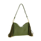 Furla Bicolor Lamb Leather Shoulder Bag