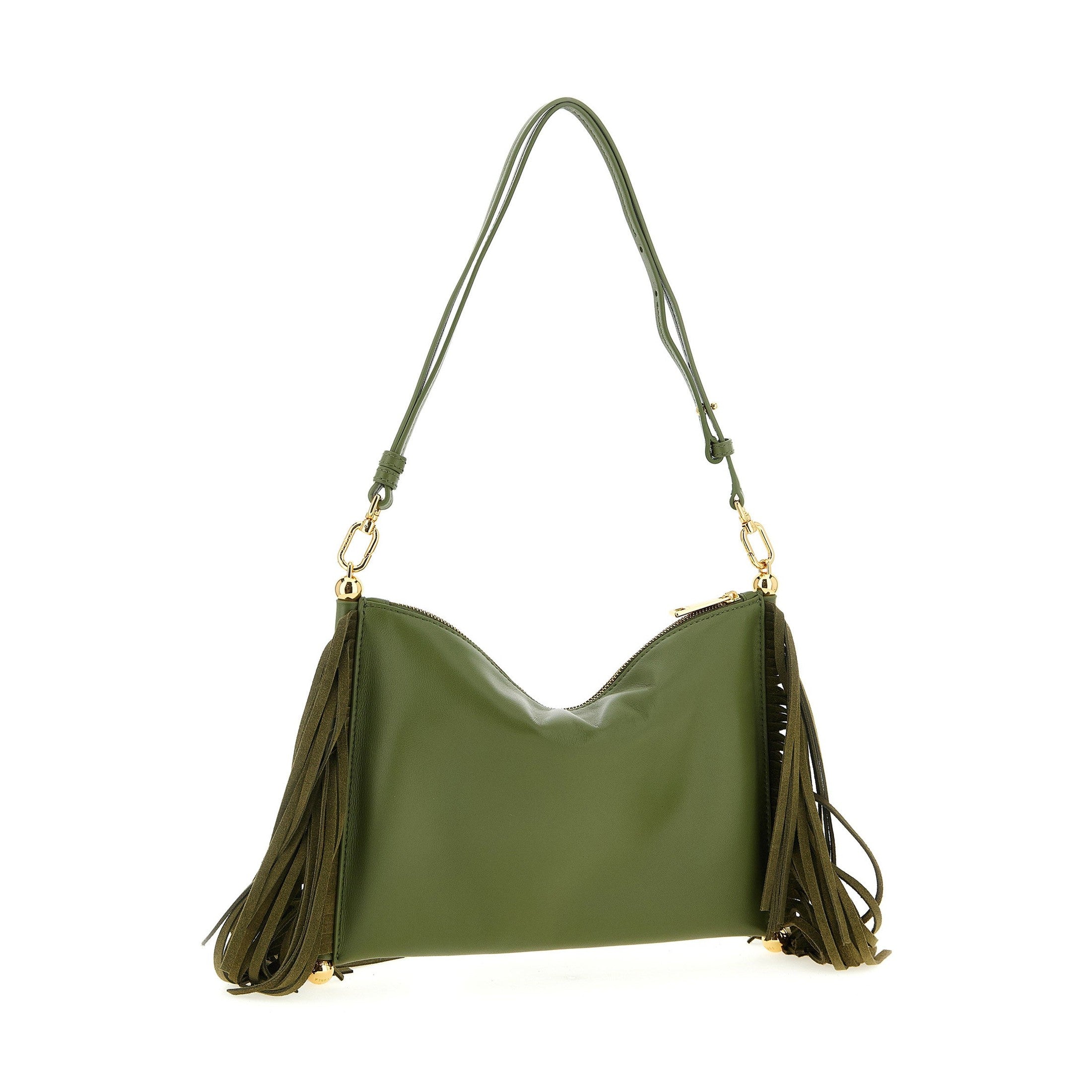 Furla Bicolor Lamb Leather Shoulder Bag