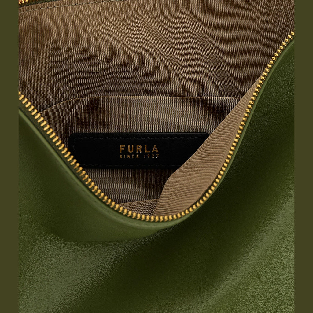 Furla Bicolor Lamb Leather Shoulder Bag