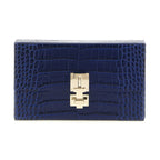 Tom Ford Blue Calfskin Clutch Bag