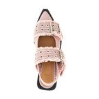 Ganni Multicolor Organic Cotton Ballet Flats
