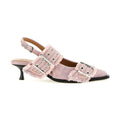 Ganni Multicolor Organic Cotton Mid Heel Pumps