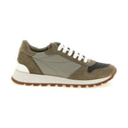 Brunello Cucinelli Bicolor Polyester Athletic Sneakers