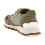 Brunello Cucinelli Bicolor Polyester Athletic Sneakers