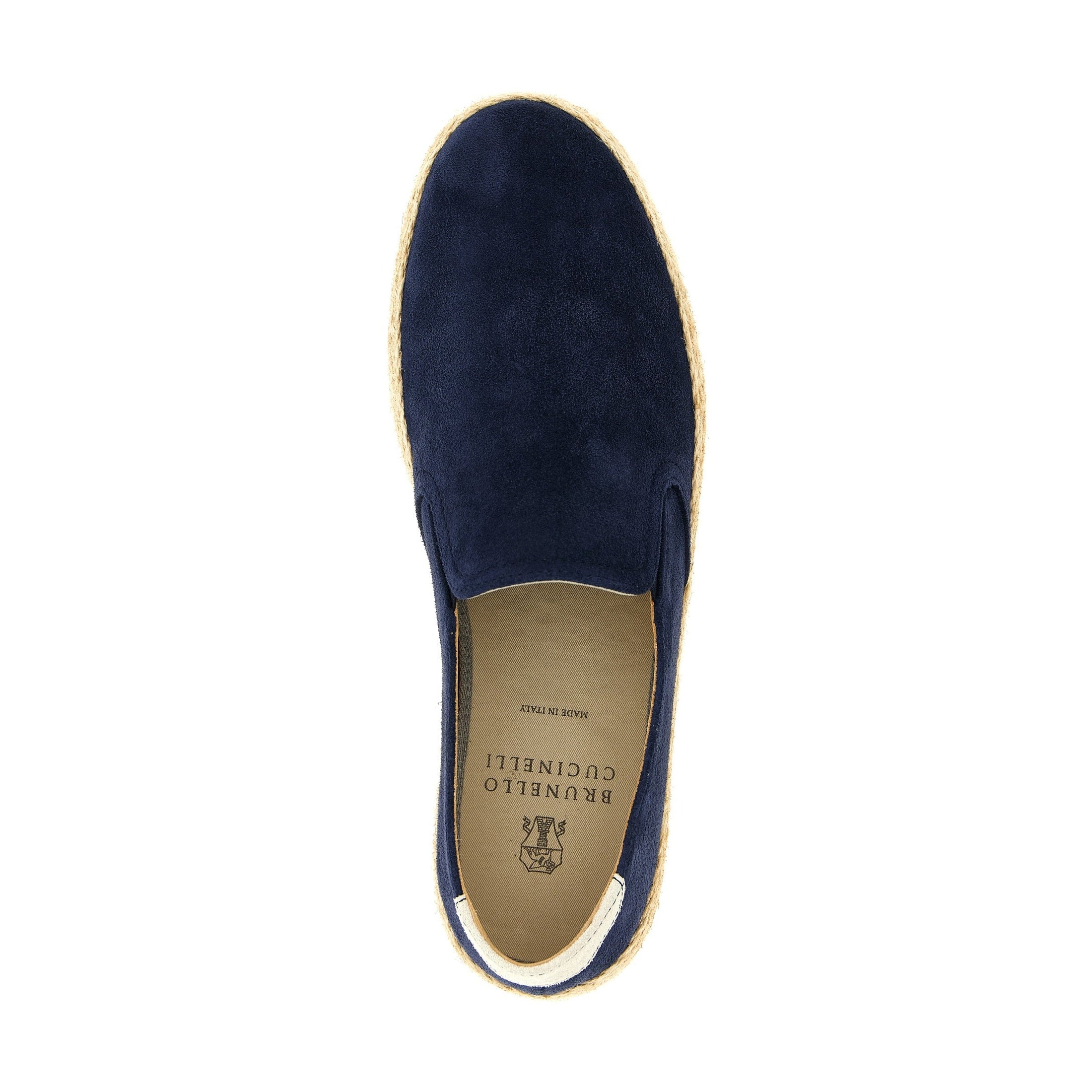 Brunello Cucinelli Blue Calfskin Espadrilles