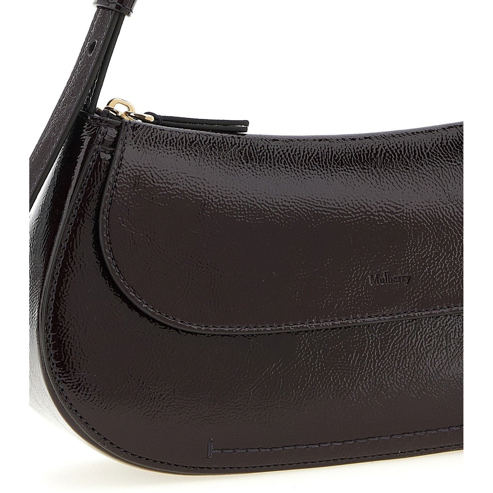 Mulberry Purple Calfskin Shoulder Bag