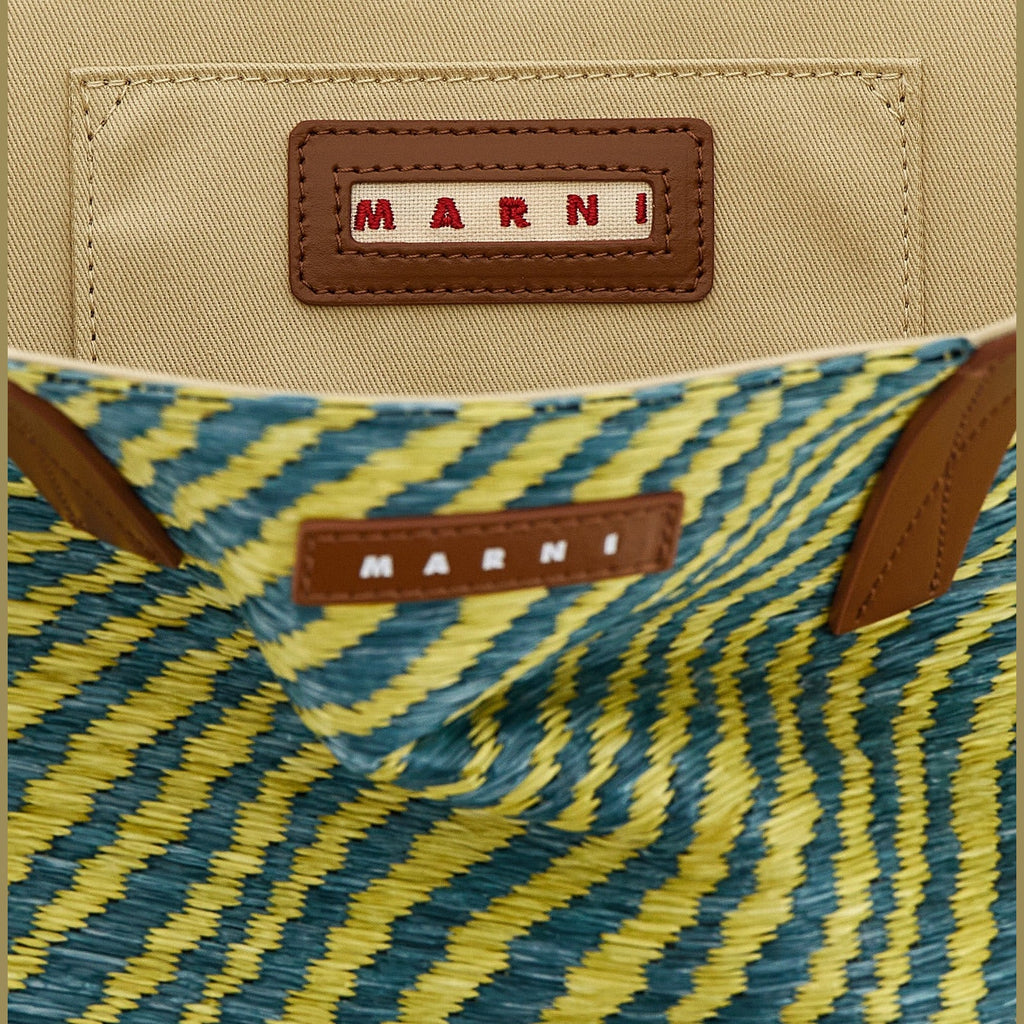 Marni Bicolor Polyamide Tote Bag