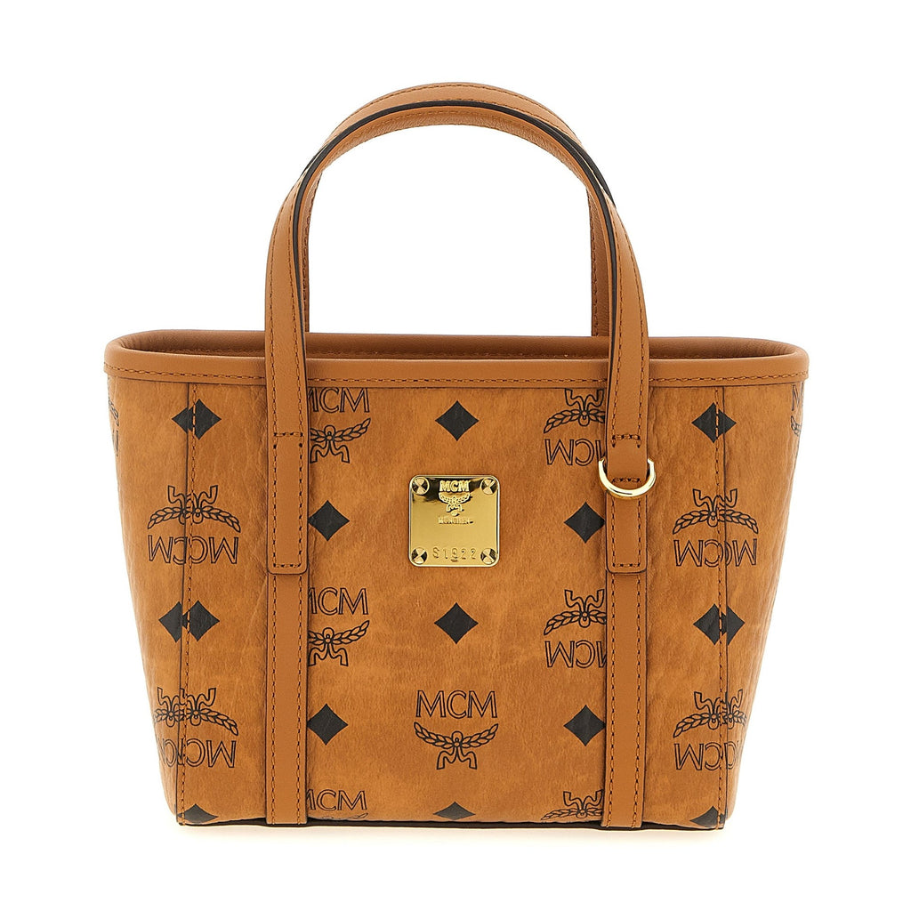 MCM Brown Polyethylene Tote Bag