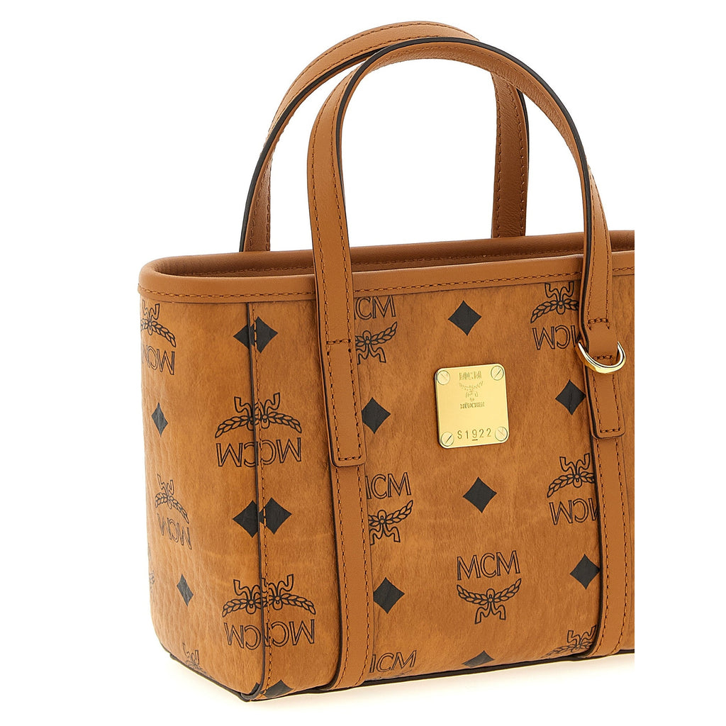 MCM Brown Polyethylene Tote Bag