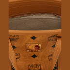 MCM Brown Polyethylene Tote Bag