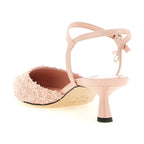 Jimmy Choo Multicolor Tencel Mid Heel Pumps