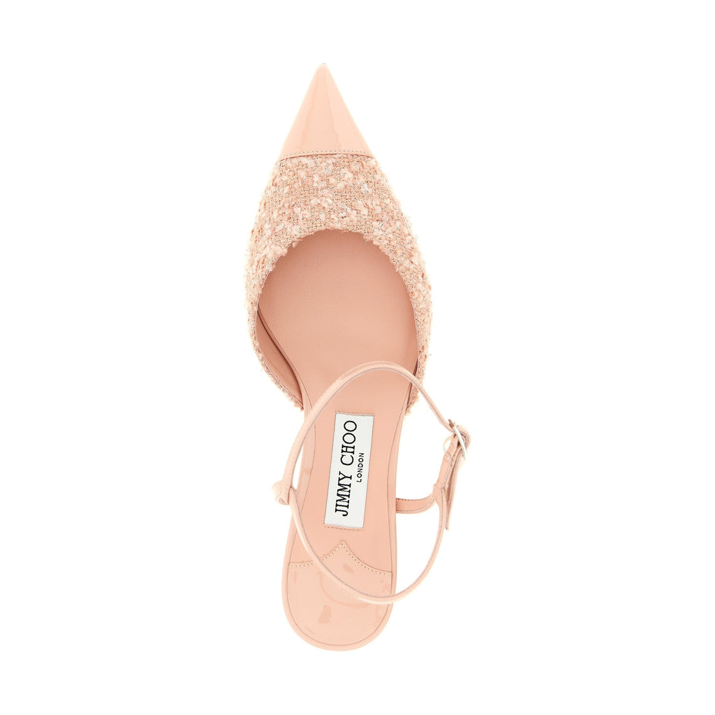 Jimmy Choo Multicolor Tencel Mid Heel Pumps