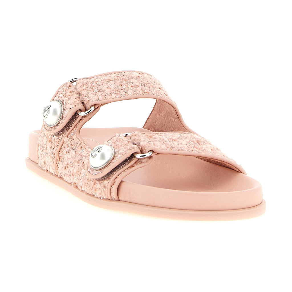Jimmy Choo Multicolor Tencel Slides