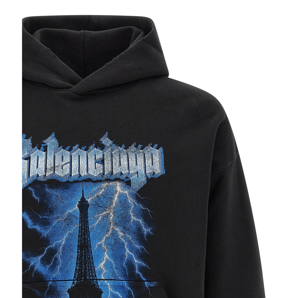 Balenciaga Black Cotton Sweatshirt