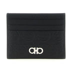 Ferragamo Black Calfskin Cardholder
