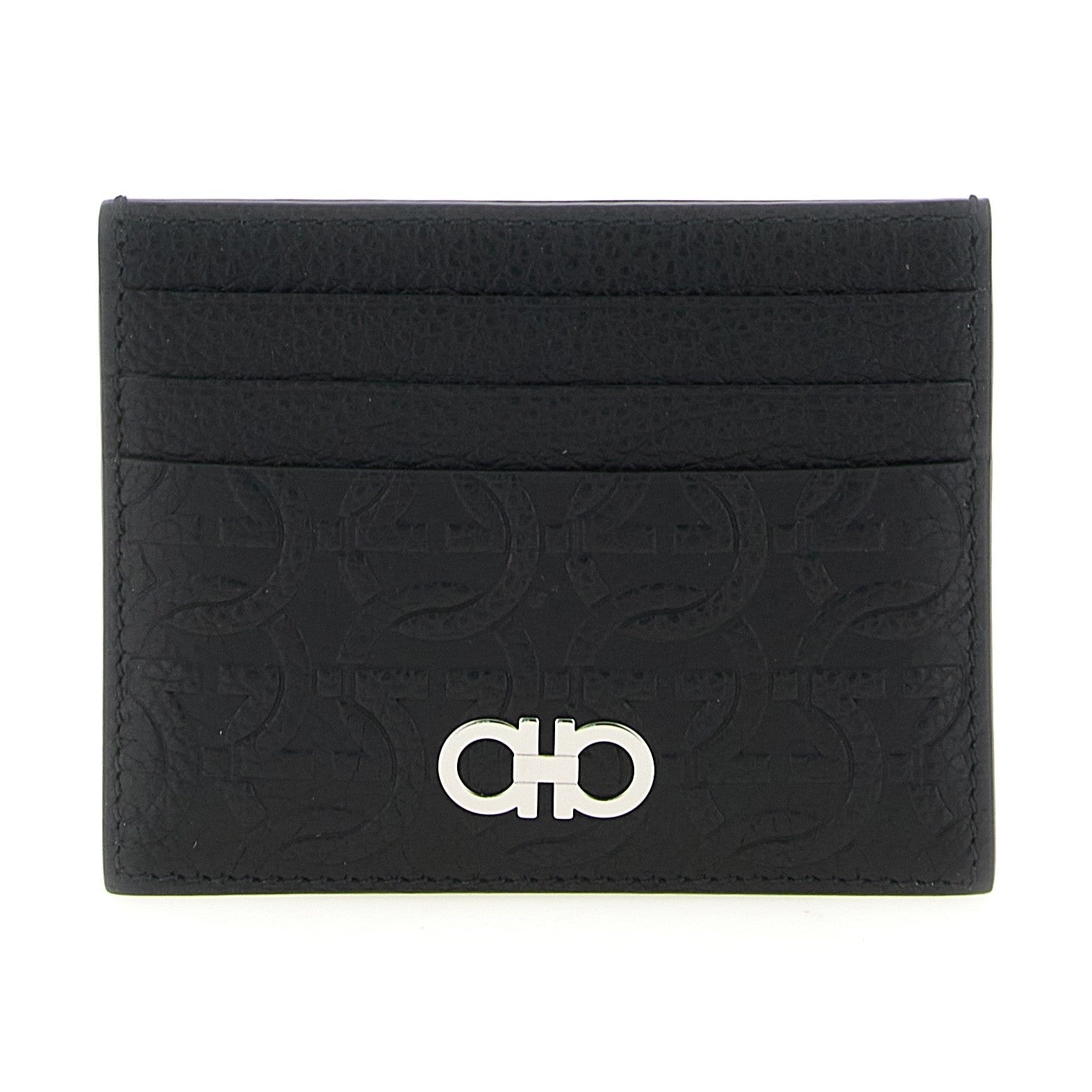 Ferragamo Black Calfskin Cardholder