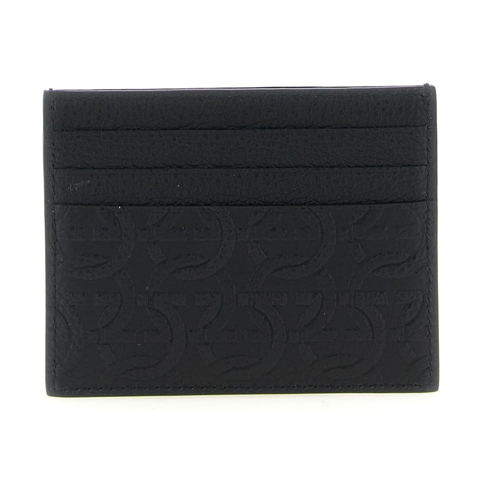 Ferragamo Black Calfskin Cardholder