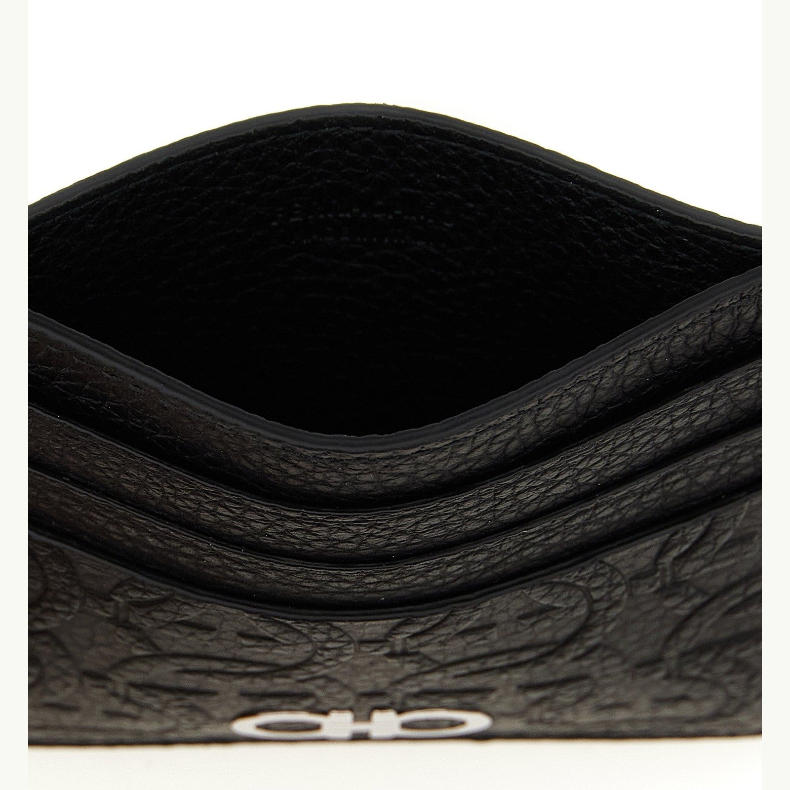 Ferragamo Black Calfskin Cardholder