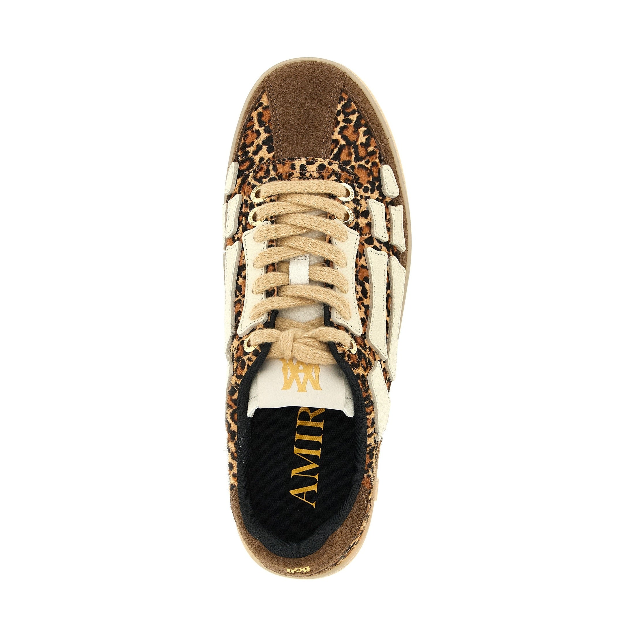 Amiri Brown Cowhide Sneakers