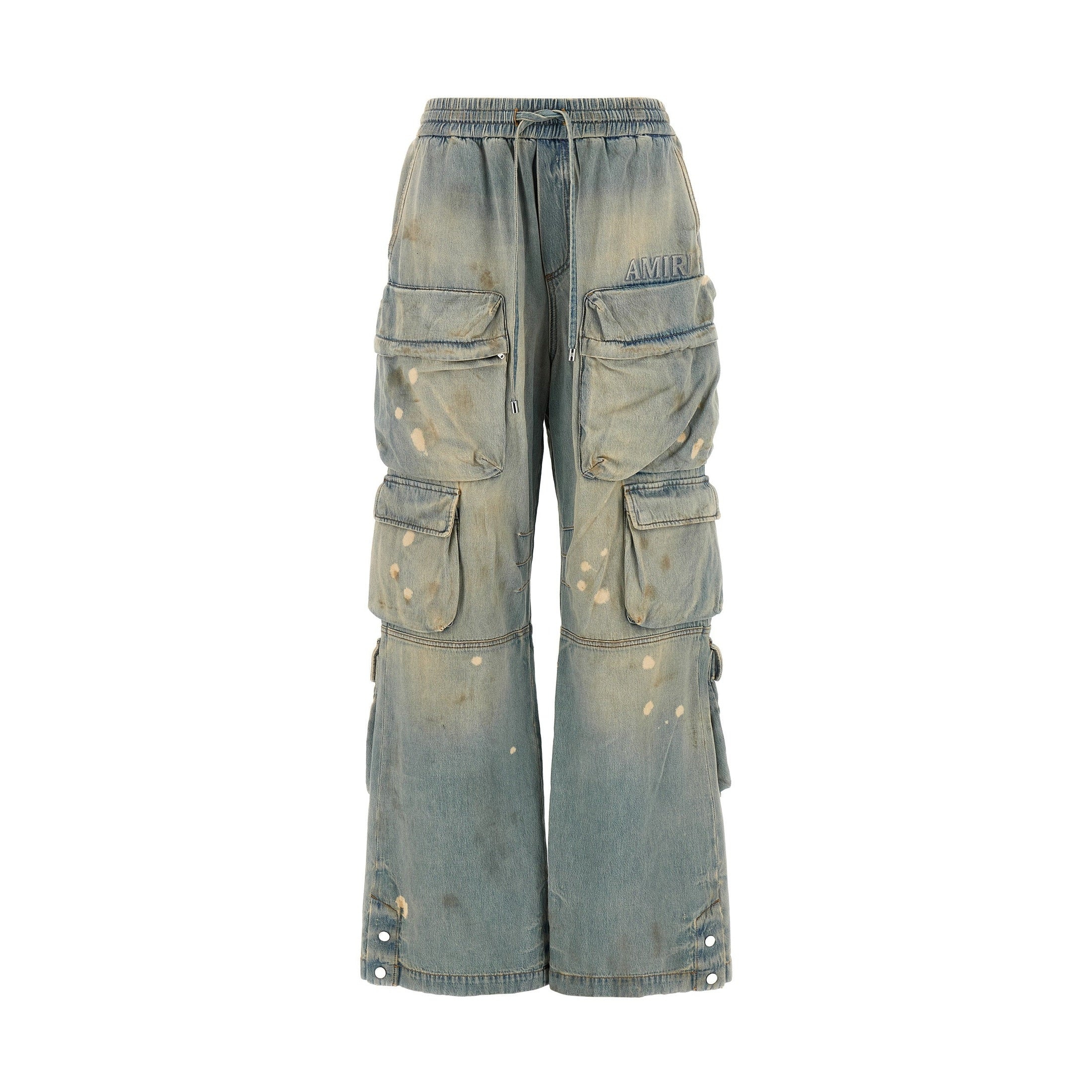 Amiri Blue Cotton Flared Jeans