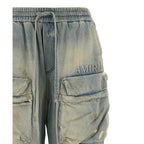 Amiri Blue Cotton Flared Jeans