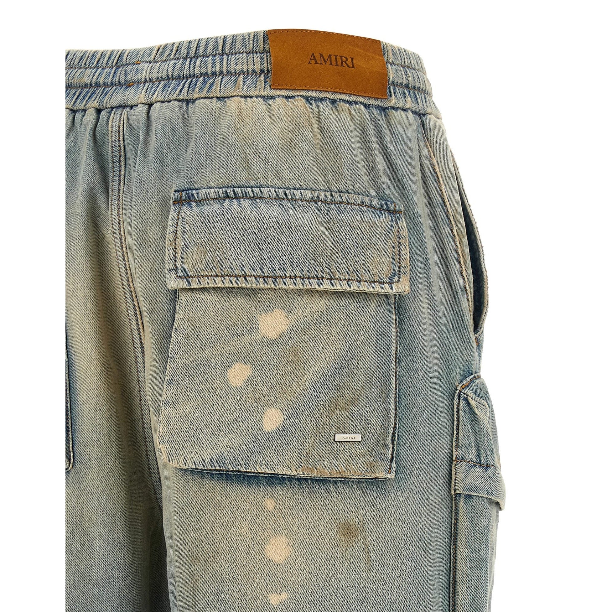Amiri Blue Cotton Flared Jeans