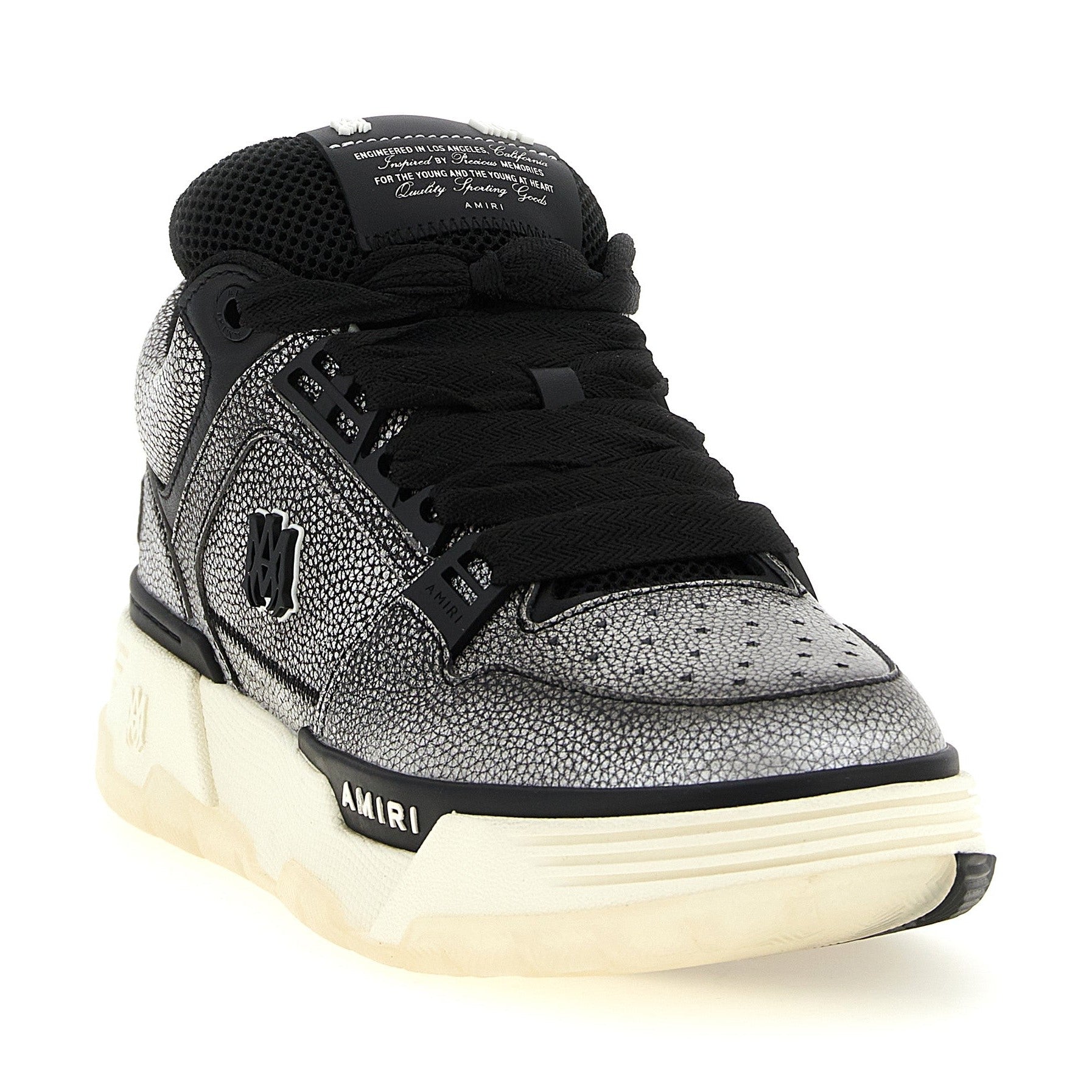 Amiri Gray Bovine Leather Chunky Sneakers