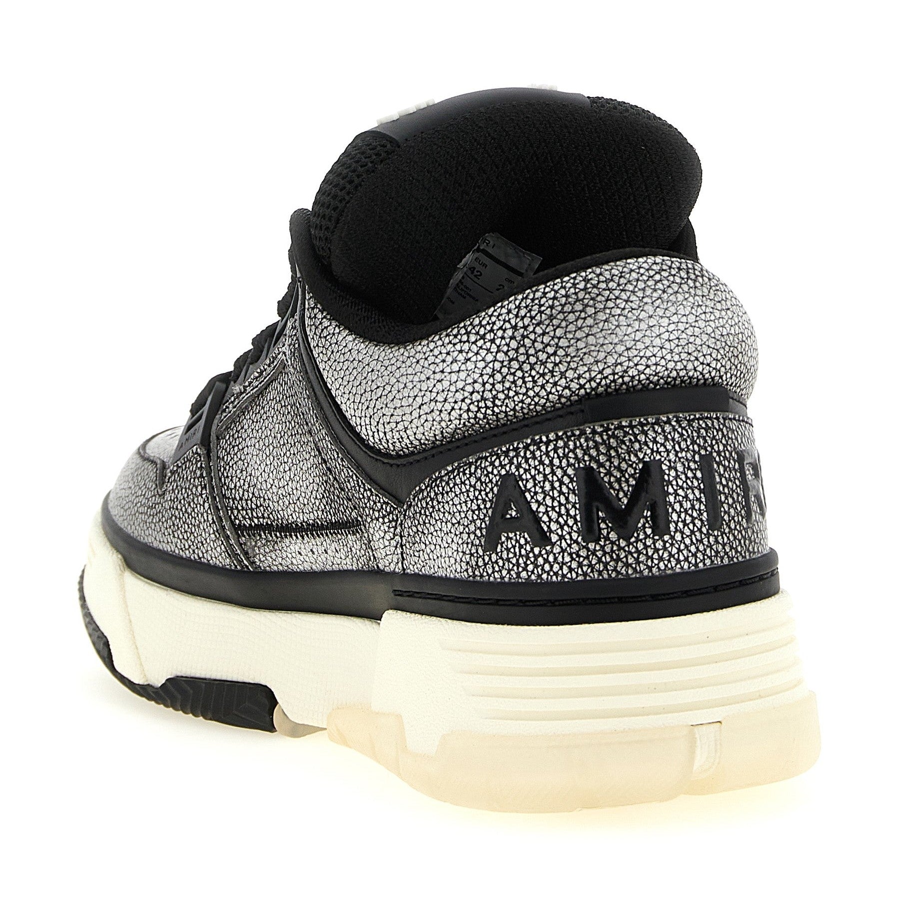 Amiri Gray Bovine Leather Chunky Sneakers